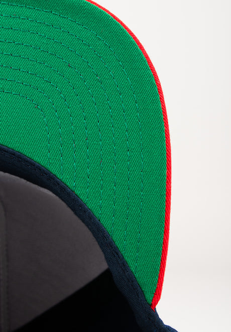 Bird Snapback navy-red Closeup1