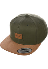 Reell Suede Cap Cap darkolive – Vorderansicht