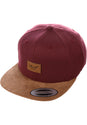 Suede Cap maroon Vorderansicht