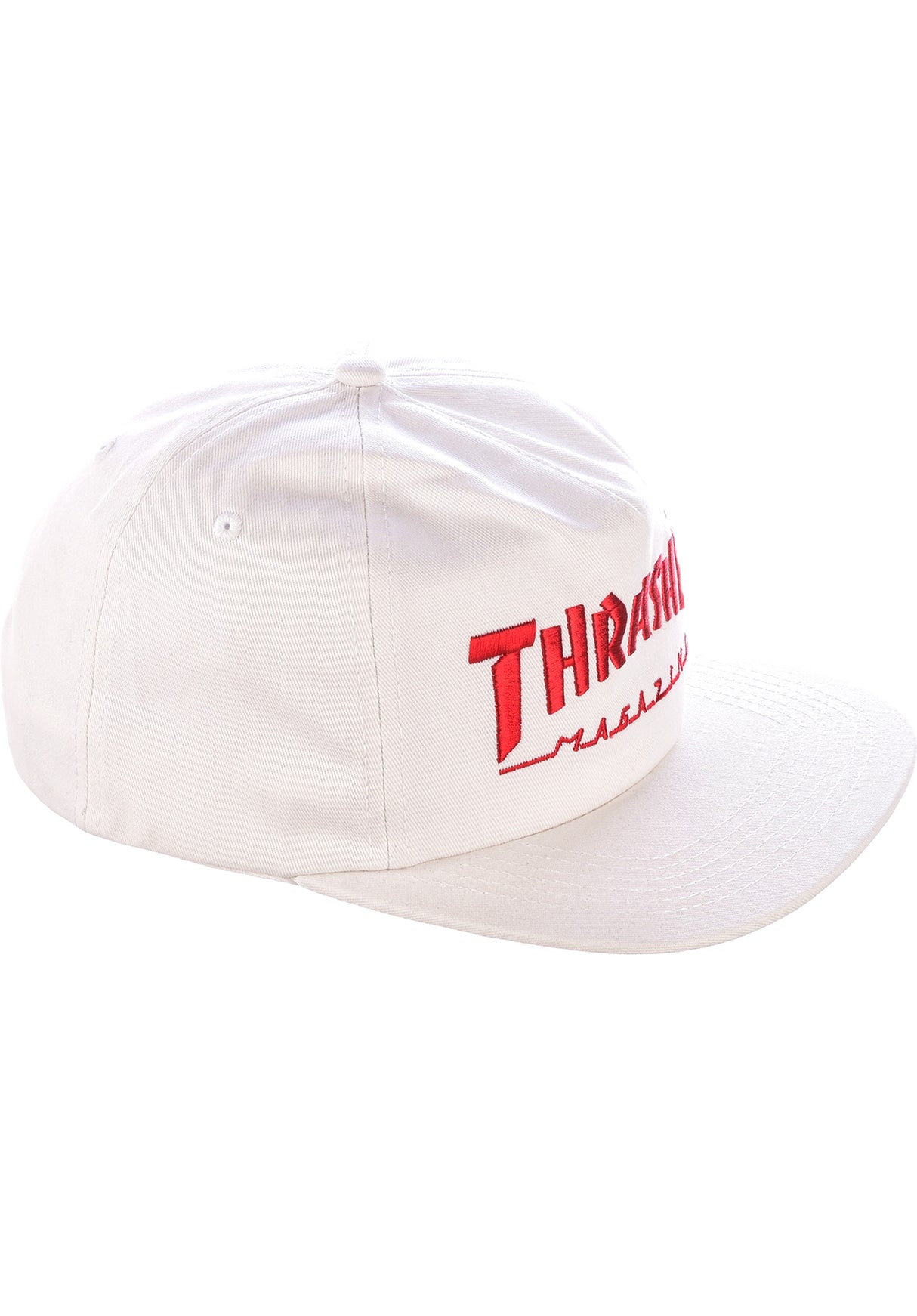 Mag Logo Snapback white Closeup2