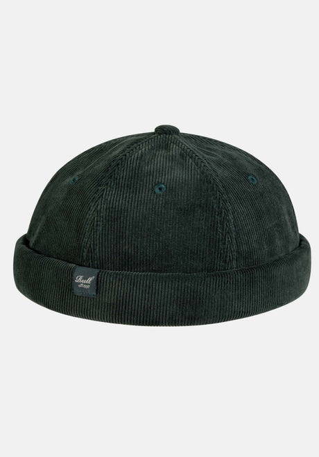 Reell Docker Cap Mütze darkgreen-cord – Vorderansicht