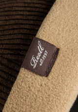 Reell Docker Cap Mütze darkbrown-cord-beige-fleece – Detailansicht 1