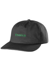 Emerica Pure Gold Dad Hat Cap black-green – Vorderansicht