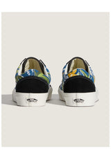 Old Skool floral-navy Closeup1