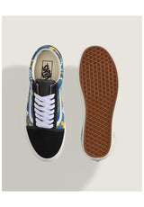 Old Skool floral-navy Closeup2