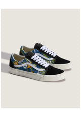 Old Skool floral-navy Rueckenansicht