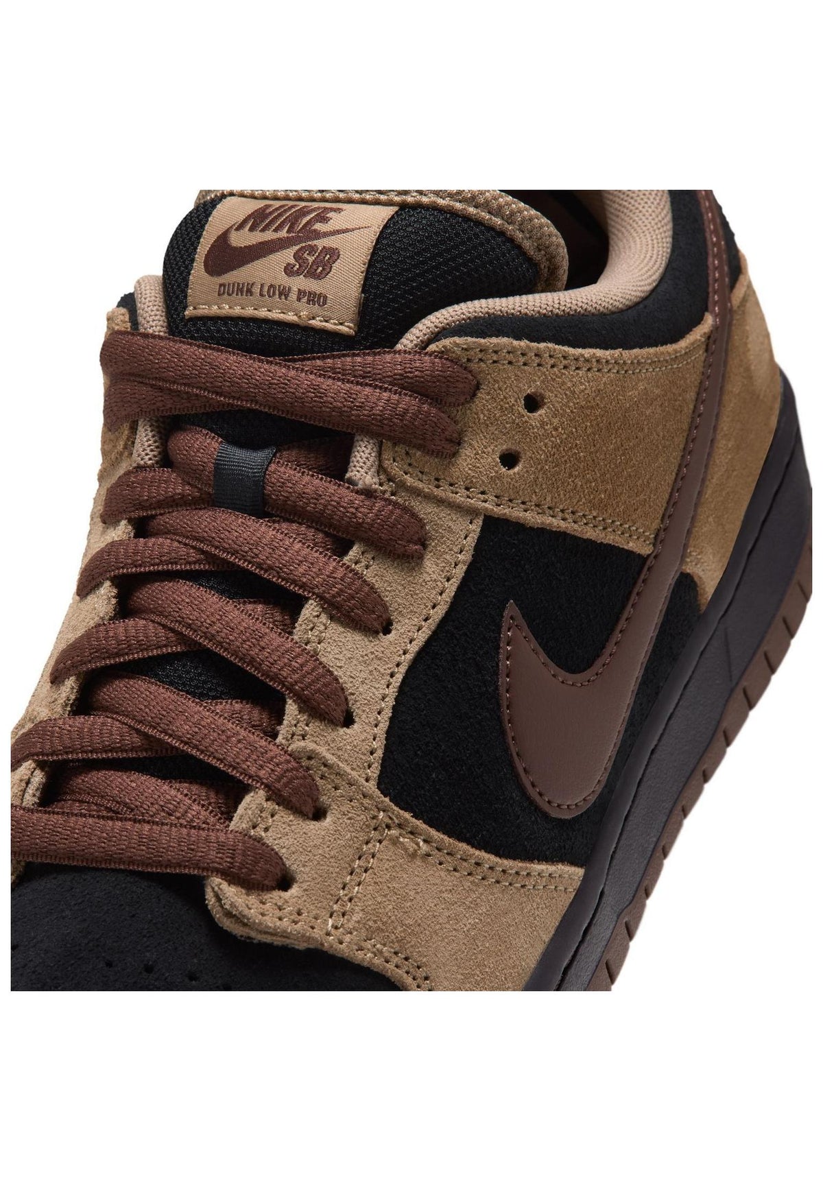 Nike SB Dunk Low Pro Schuhe Jungs filbert-chocolate-black-burgundy – Oberansicht