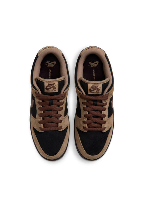 Nike SB Dunk Low Pro Schuhe Jungs filbert-chocolate-black-burgundy – Rückenansicht