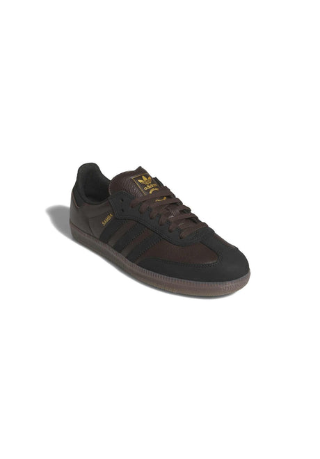 adidas-skateboarding Samba ADV Schuhe Jungs darkbrown-coreblack-gum5 – Vorderansicht