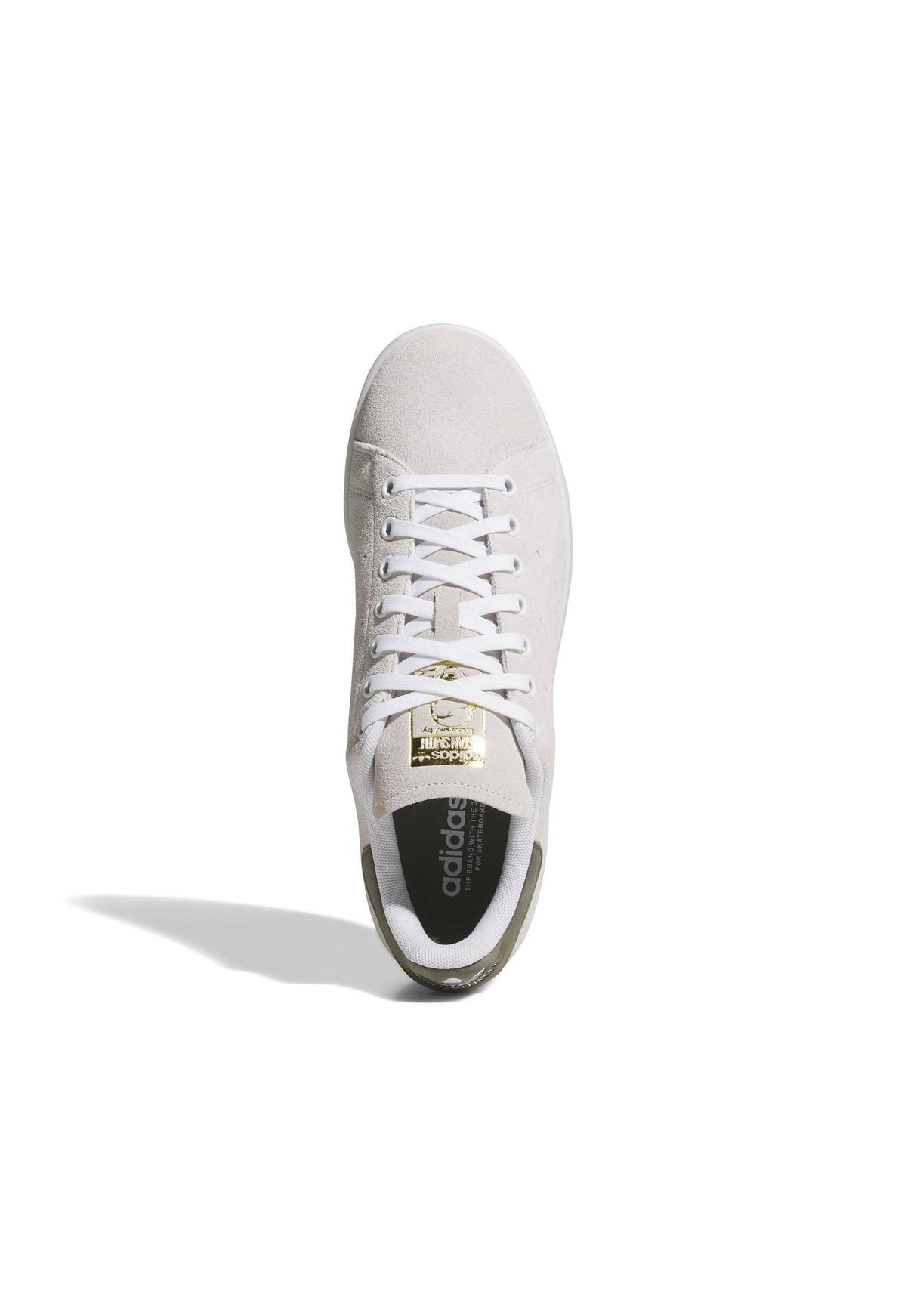 adidas-skateboarding Stan Smith ADV Schuhe Jungs crystalwhite-olive-gold – Detailansicht 1