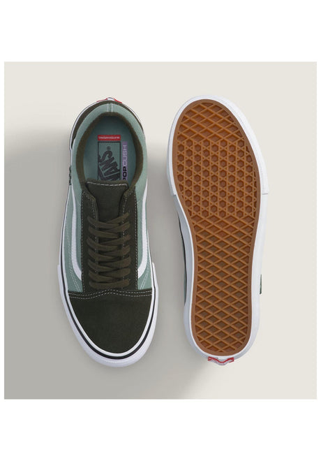 Vans Skate Old Skool Schuhe Jungs obsidian-fern – Detailansicht 1