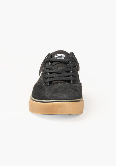 Nike SB Chron 2 Schuhe Jungs black-white-gum – Rückenansicht