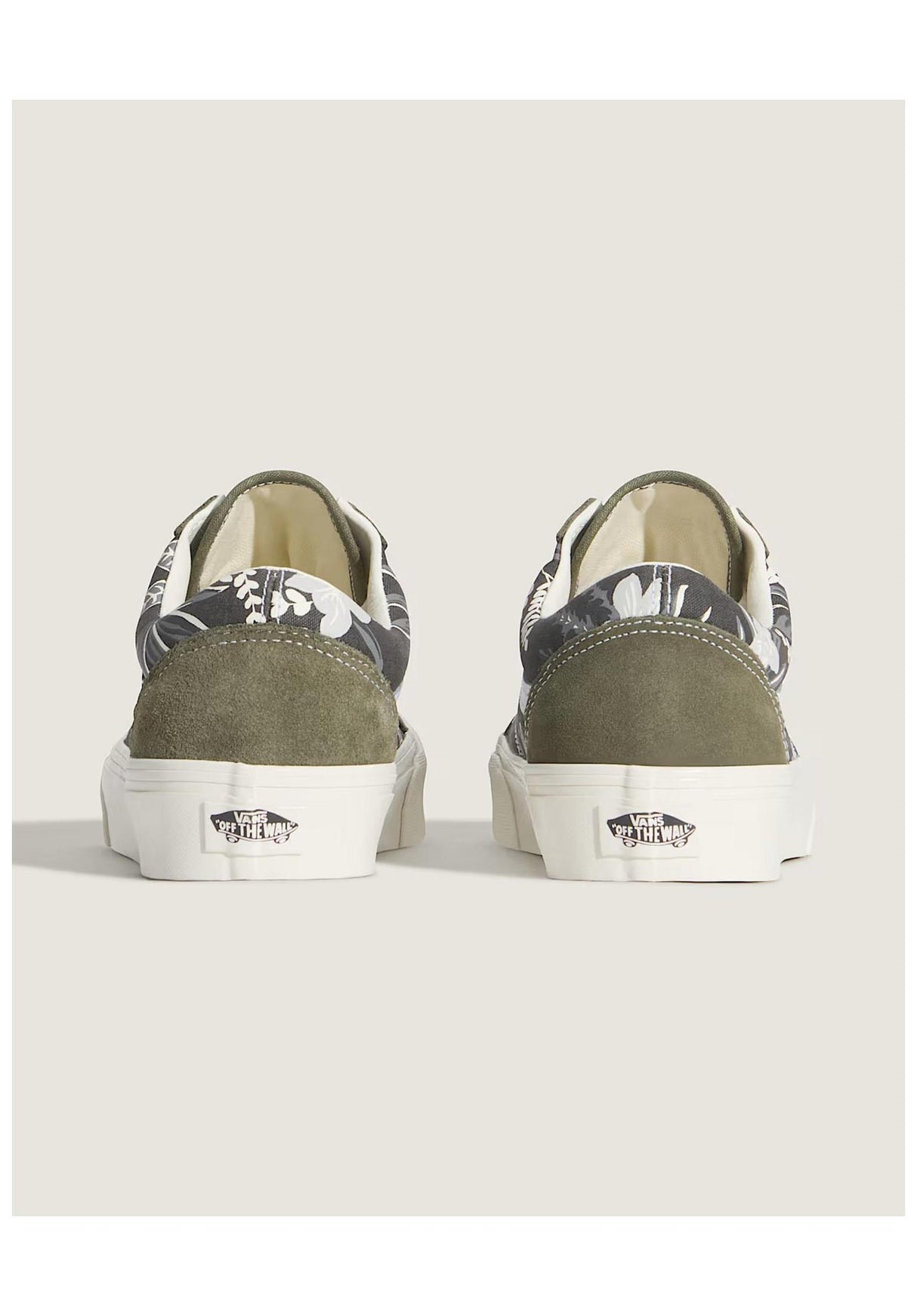 Old Skool floral-olive Closeup2