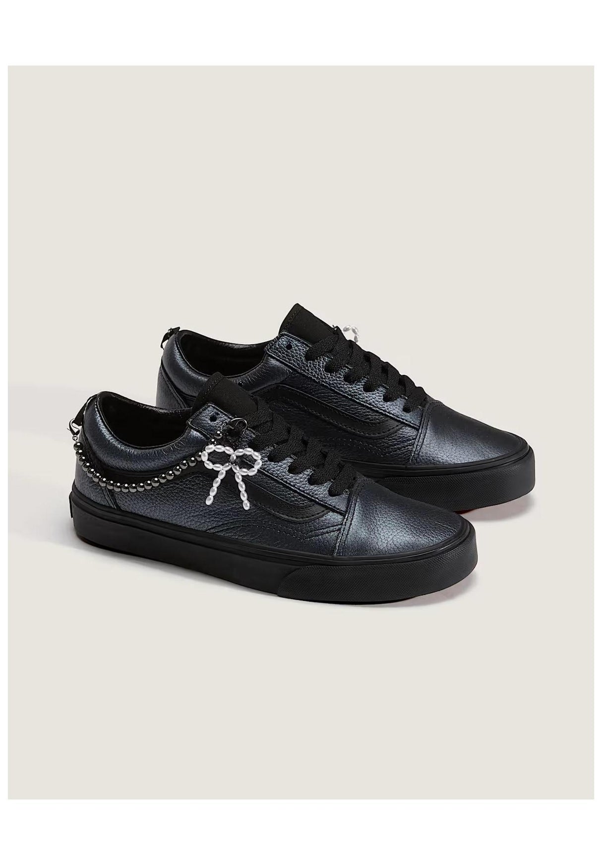 Vans Old Skool Schuhe Mädels metallic-blackout – Rückenansicht