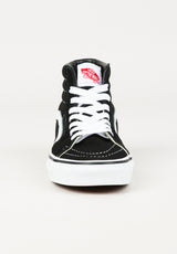 Sk8-Hi black-black-white Rueckenansicht