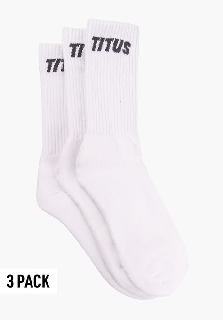 TITUS Named 3 Pack Socken white-darkberry – Vorderansicht