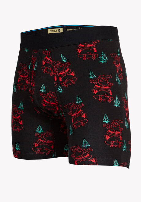 Stance Santa Rips Boxer Brief Wholester Boxershorts black – Vorderansicht