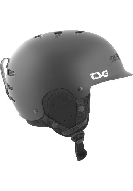 TSG Trophy Solid Color Snowboardhelm satin black – Rückenansicht