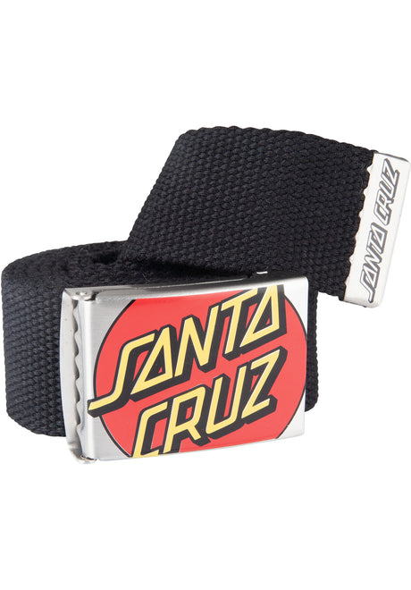 Santa-Cruz Crop Dot Gürtel black – Vorderansicht