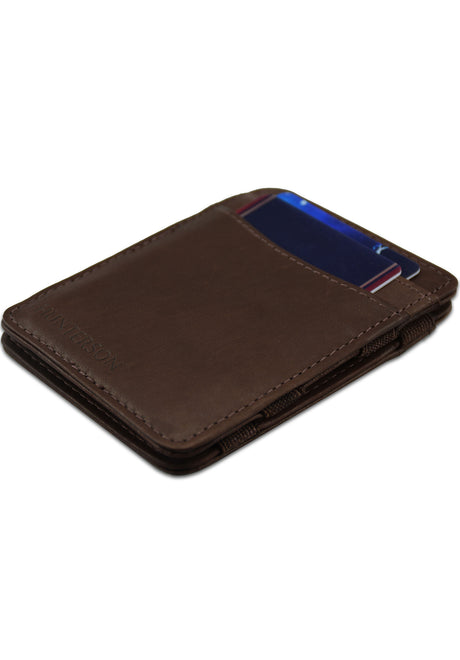 Magic Wallet RFID brown Closeup1