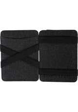 Magic Wallet Coin Vegan charcoal Rueckenansicht