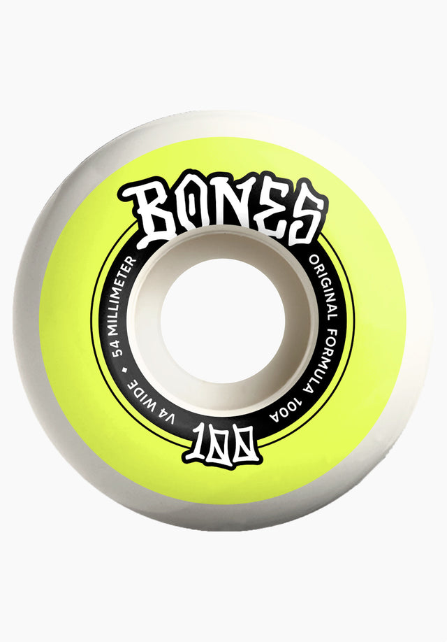 100's Originals V4 Wide white-yellow Vorderansicht