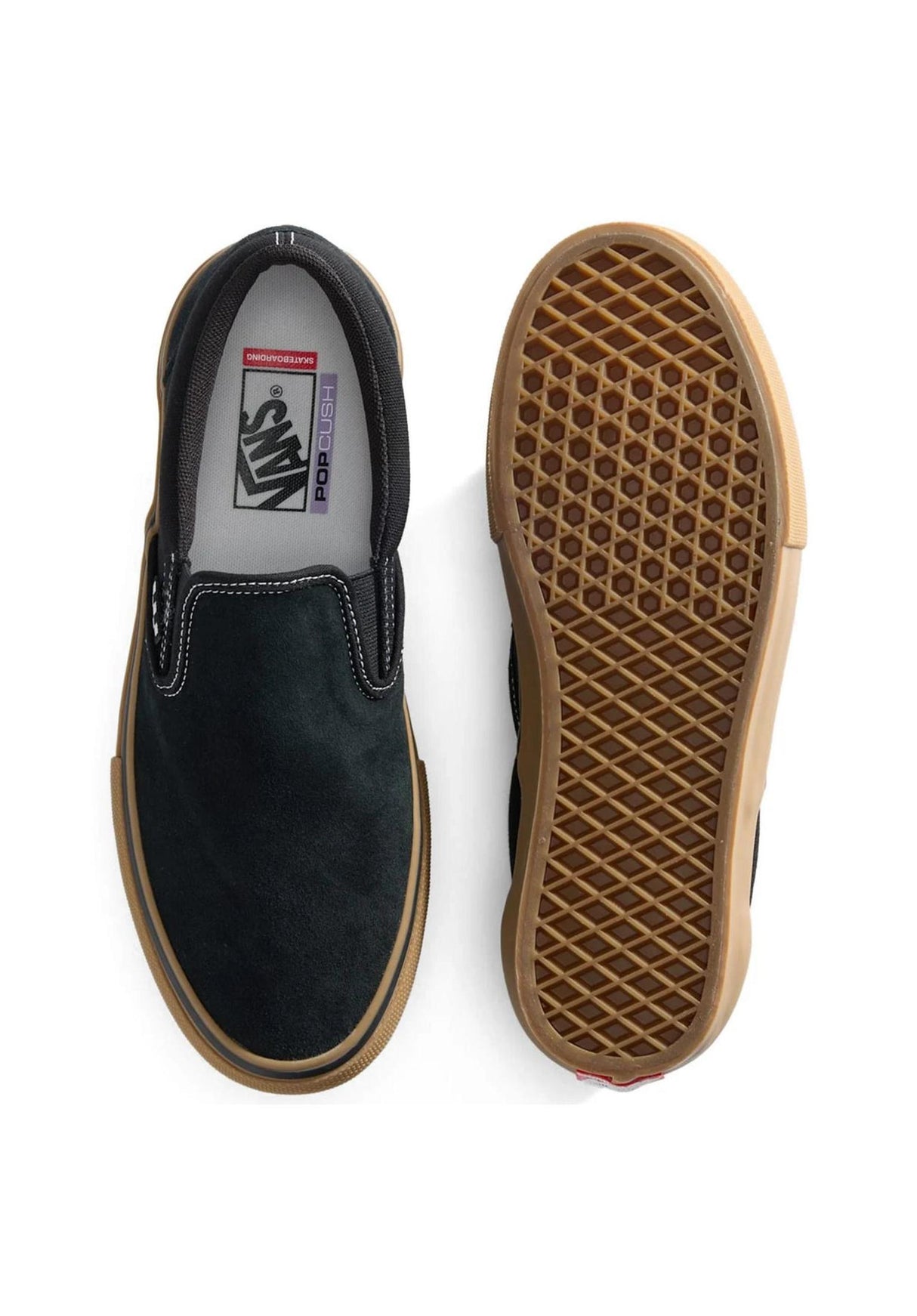 Skate Slip-On black-gum-white Closeup1