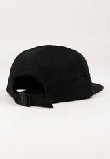 5-Panel Cap black Rueckenansicht