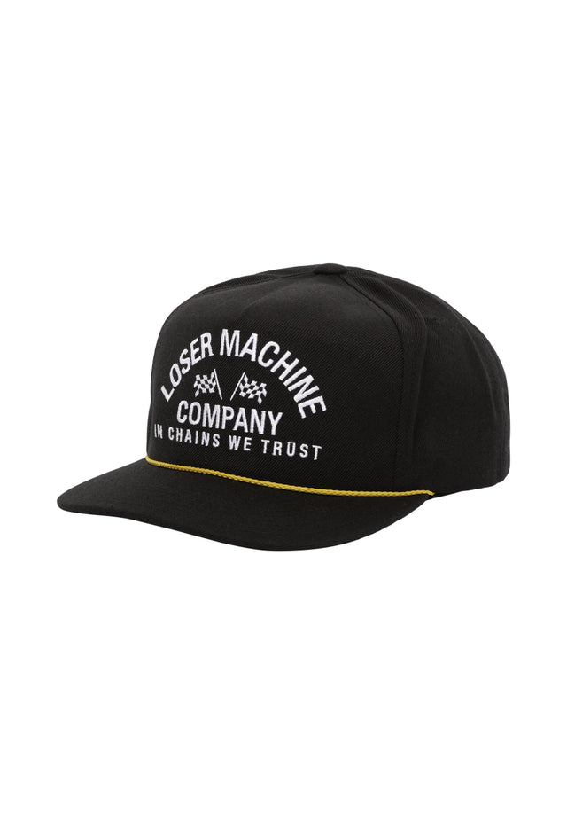Raceway Redux 5-Panel Snapback Unstructured black Vorderansicht