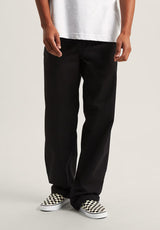 Authentic Chino Straight Pant black Rueckenansicht