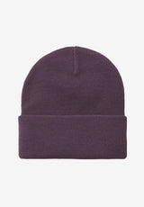 Short Watch Hat cozypurple Rueckenansicht