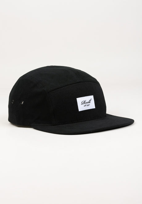 5-Panel Cap black Vorderansicht