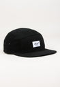 5-Panel Cap black Vorderansicht