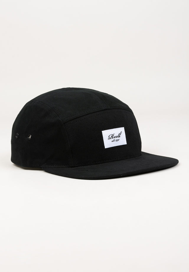 5-Panel Cap black Vorderansicht