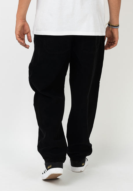 Homeboy X-tra Baggy Cord Chino- / Stoffhose black – Rückenansicht