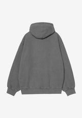 Hooded Vista black-garmentdyed Rueckenansicht