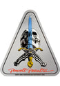 Skull & Sword Sticker no color Vorderansicht