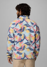 Helvetia II Printed Half Snap Fleece sanddune-sunscapes Rueckenansicht