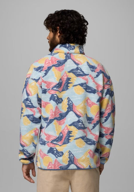 Helvetia II Printed Half Snap Fleece sanddune-sunscapes Rueckenansicht