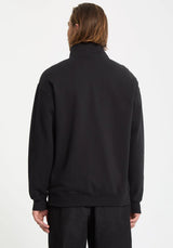 Single Stone Quarter Zip black Rueckenansicht