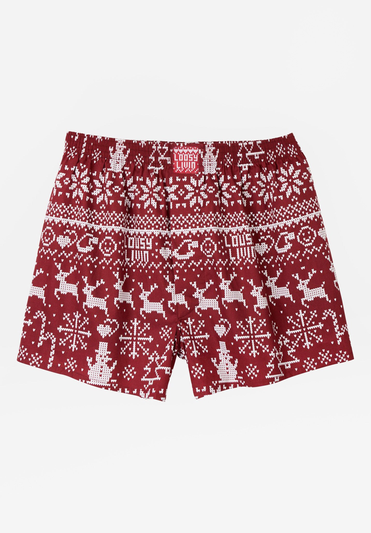 Lousy Livin Sheep Boxershorts – Dunkelblau Mit Schäfchen-Print, 100% Bio-Baumwolle, ÖkoTex Zertifiziert