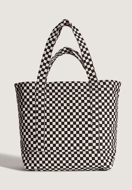 Tell All Zip Tote checkerboard Rueckenansicht