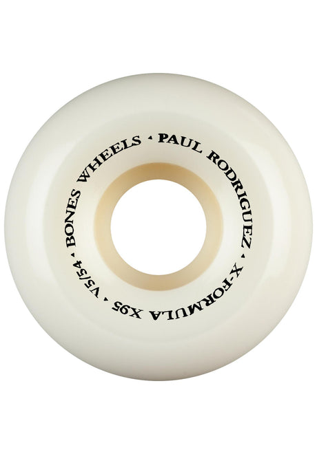 Bones Wheels X-Formula 95A Rodriguez Switch Heel V5 Sidecut Rolle offwhite – Seitenansicht