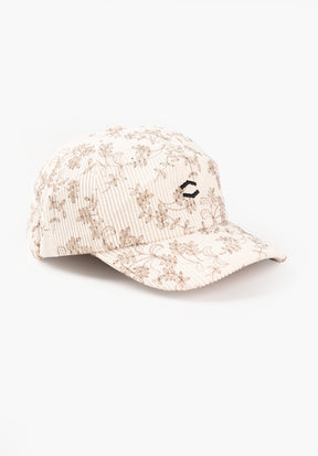 HXGN Icon Dad Cap offwhite-flower-cord Vorderansicht