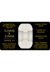 Dragons 95A V1 Symmetrical Narrow Ride offwhite Rueckenansicht