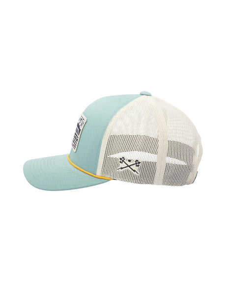 Arnold 6-Panel Snapback blue-white Seitenansicht