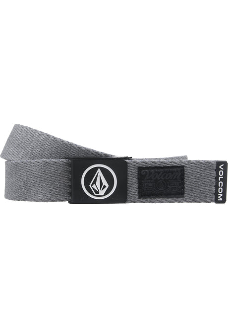 Volcom Circle Web Gürtel heathergrey – Vorderansicht