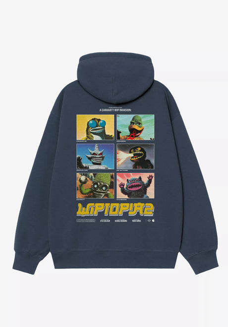 Carhartt WIP Wiptopia II Hoodie blue – Rückenansicht