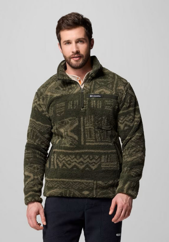 Rugged Ridge High Pile Half Zip greenscapedeschutesdays Vorderansicht