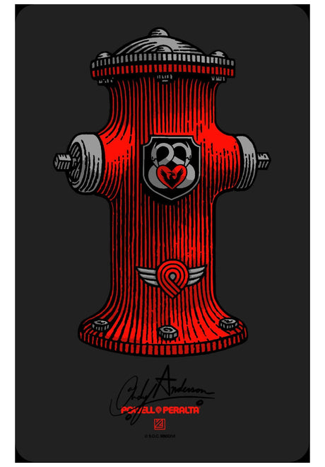 Andy Anderson Hydrant Sticker clear Vorderansicht